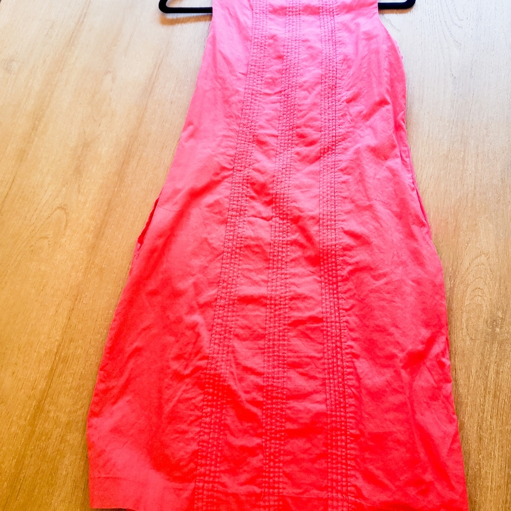 Lands End Pleated Dress with Pockets